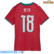 Camisa de time de futebol Portugal Pedro Neto #18 Replicas 1º Equipamento Feminina Mundo 2026 Manga Curta